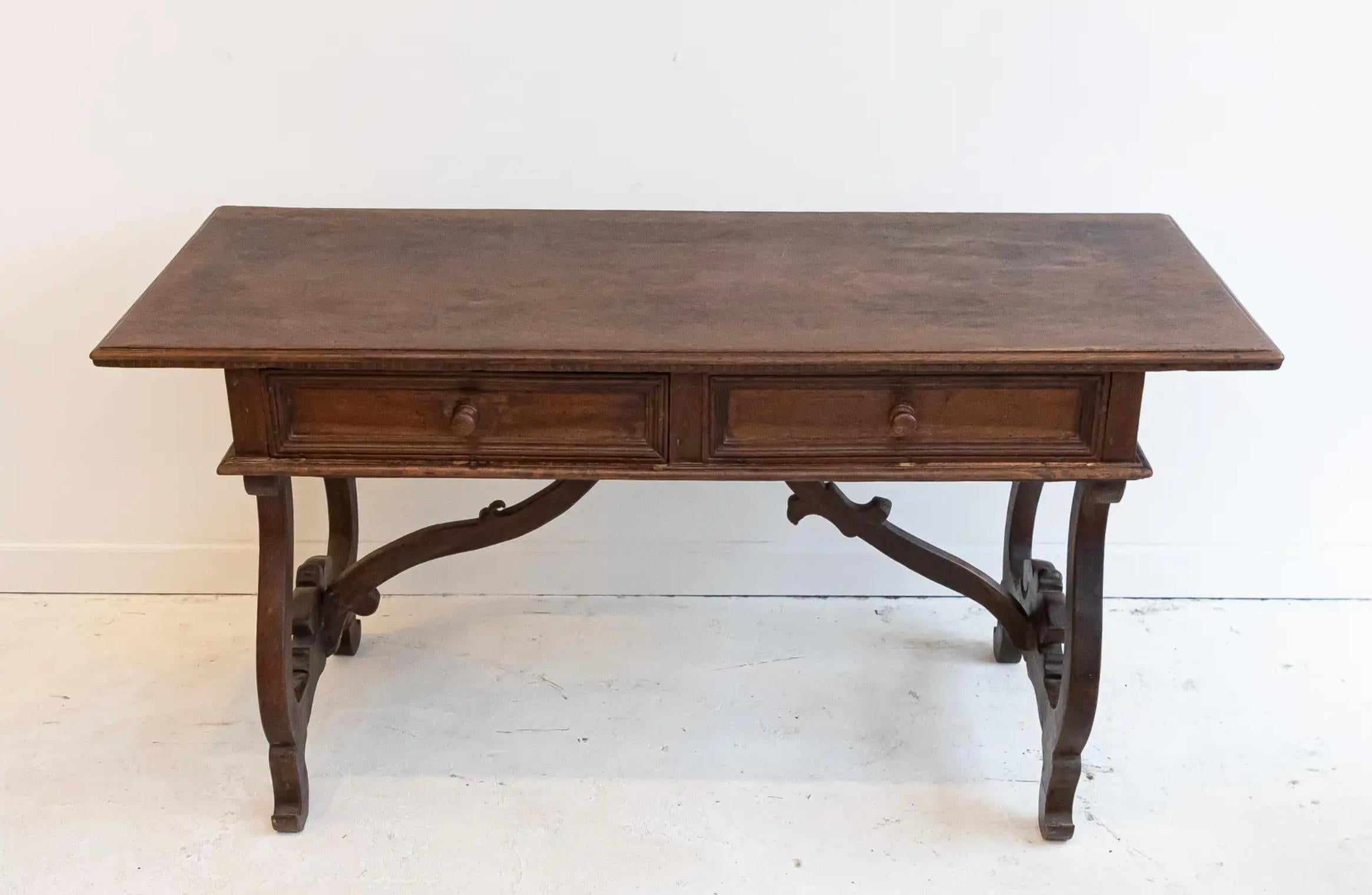 XVIIIe siècle et antérieur Table à tréteaux italienne du 18e siècle en vente