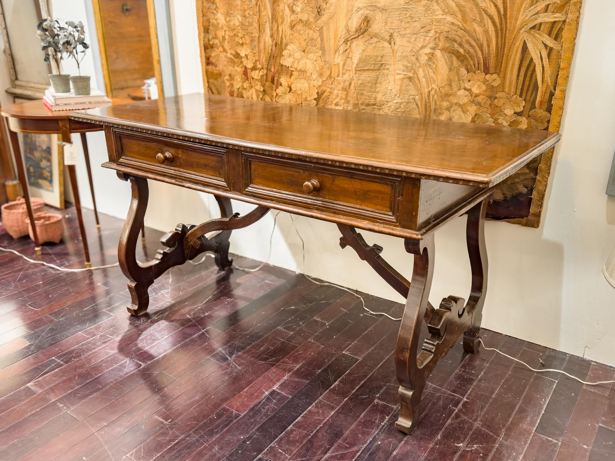 18th Century Italian Trestle Table In Good Condition For Sale In Houston, TX