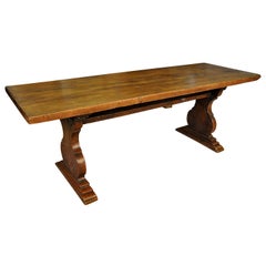 Antique 18th Century Italian Trestle Table
