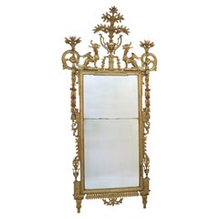 18th Century Italian (Tuscan) Neoclassical Giltwood Pier Glass