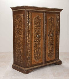 18th Century Italian Tuscan Painted Armoire