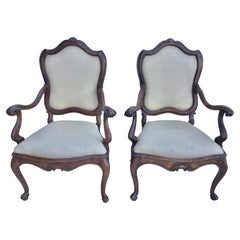 18th Century Italian Venetian Armchairs, a Pair 18th Century Italian Venetian Armchairs, a Pair
