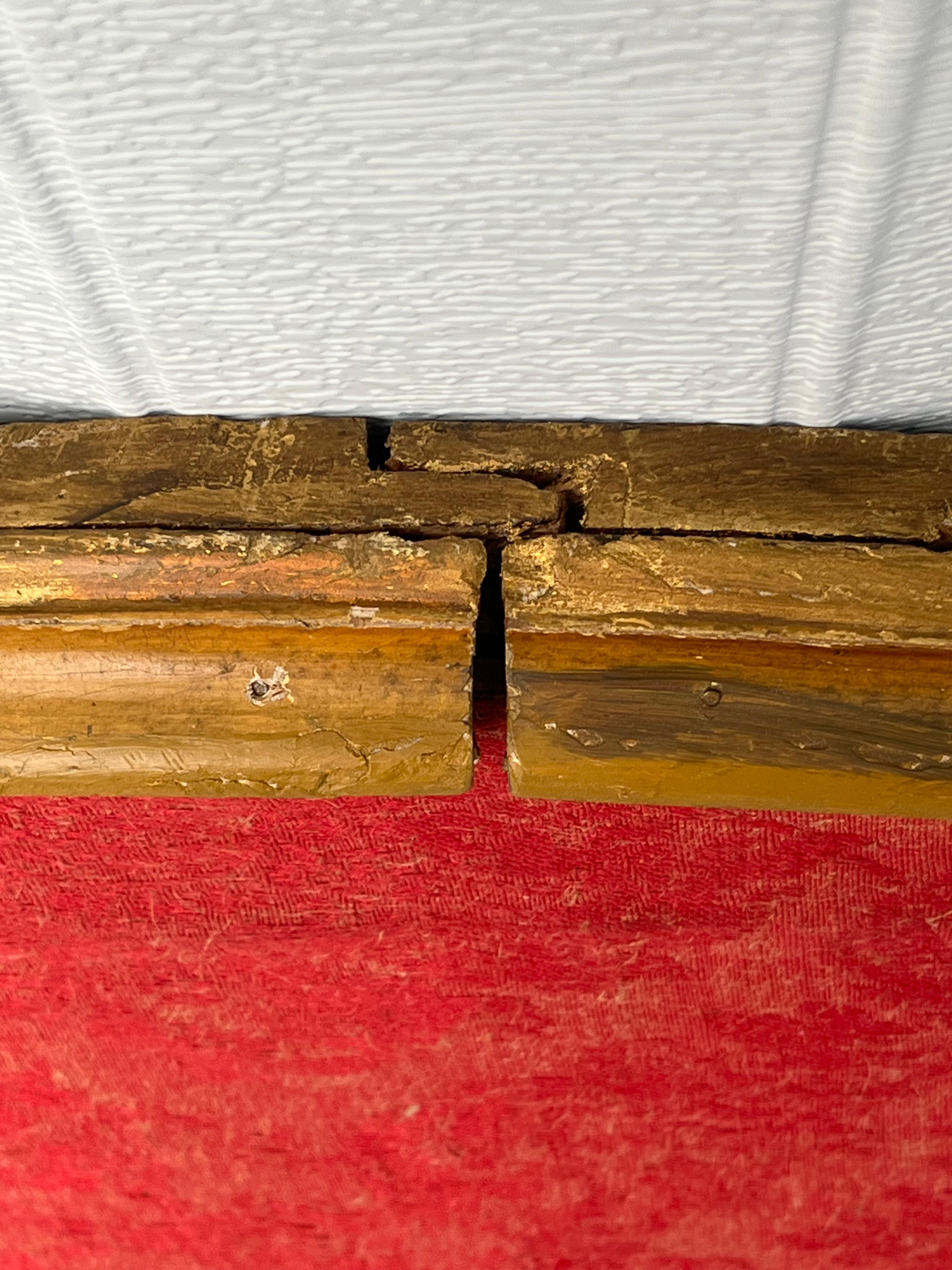 Cabecero veneciano italiano del siglo XVIII tallado y policromado Italiano en venta