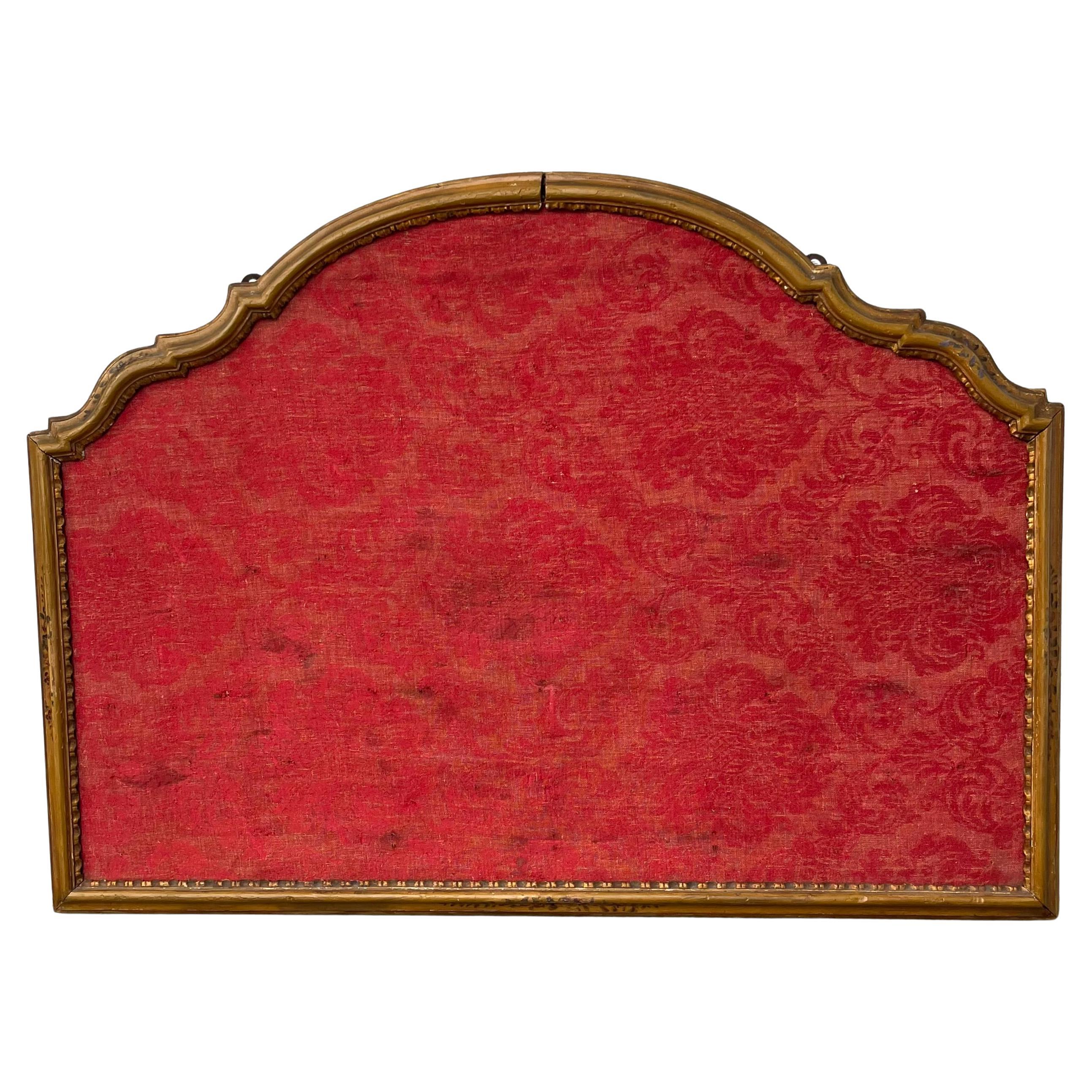 18th Century Italian Venetian Carved and Polychrome Headboard