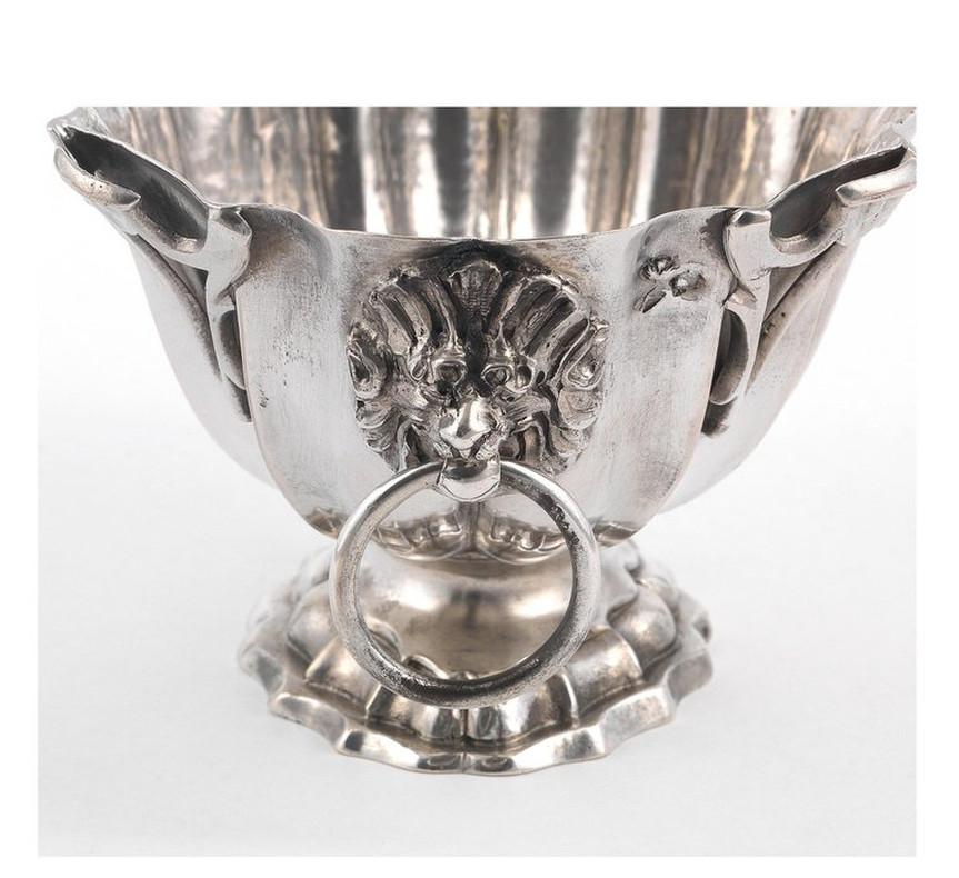 18. Jahrhundert, Italienische Silber-Zuckerschale aus Venedig (Gegossen) im Angebot