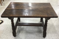 18th Century Italian Walnut Baroque Trestle Table
