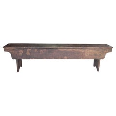 18th Century Italian Walnut Bench - Antique Wood Cassa Panca