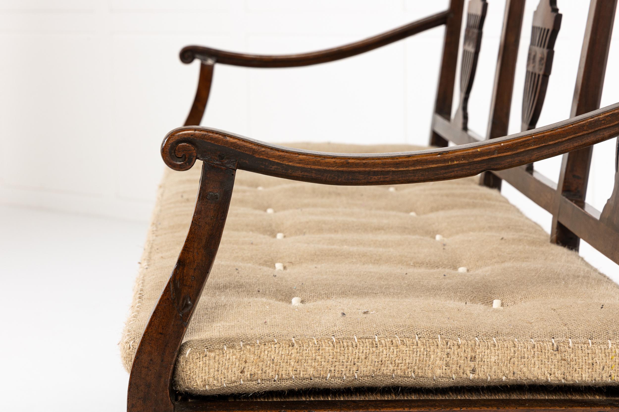 18th Century Italian Walnut Bench/Settee 2