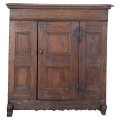 18th Century Italian Walnut Console Cupboard