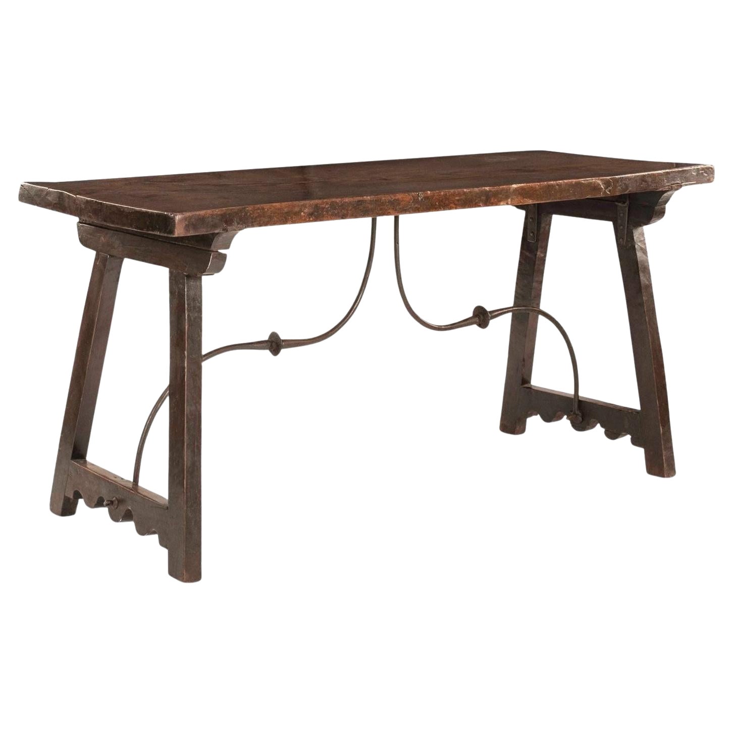 Console italienne en noyer du 18e siècle