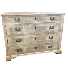 18th Century Italian Walnut Inlaid Canterano, Commode, Large Chest