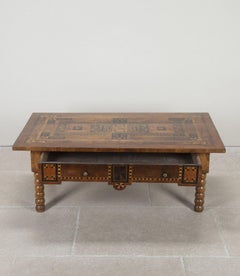 18th Century Italian Walnut Marquetry Table