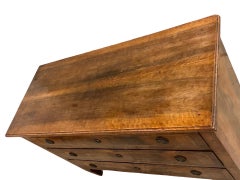 Italian Walnut Neoclassical Commode / Chest Of Drawers / Dresser