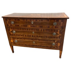 18th Century Italian Walnut Neoclassical Commode / Chest Of Drawers / Dresser