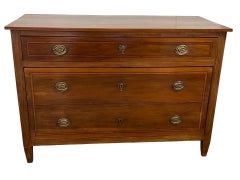 Italian Walnut Neoclassical, Louis XVI Commode / Chest Of Drawers