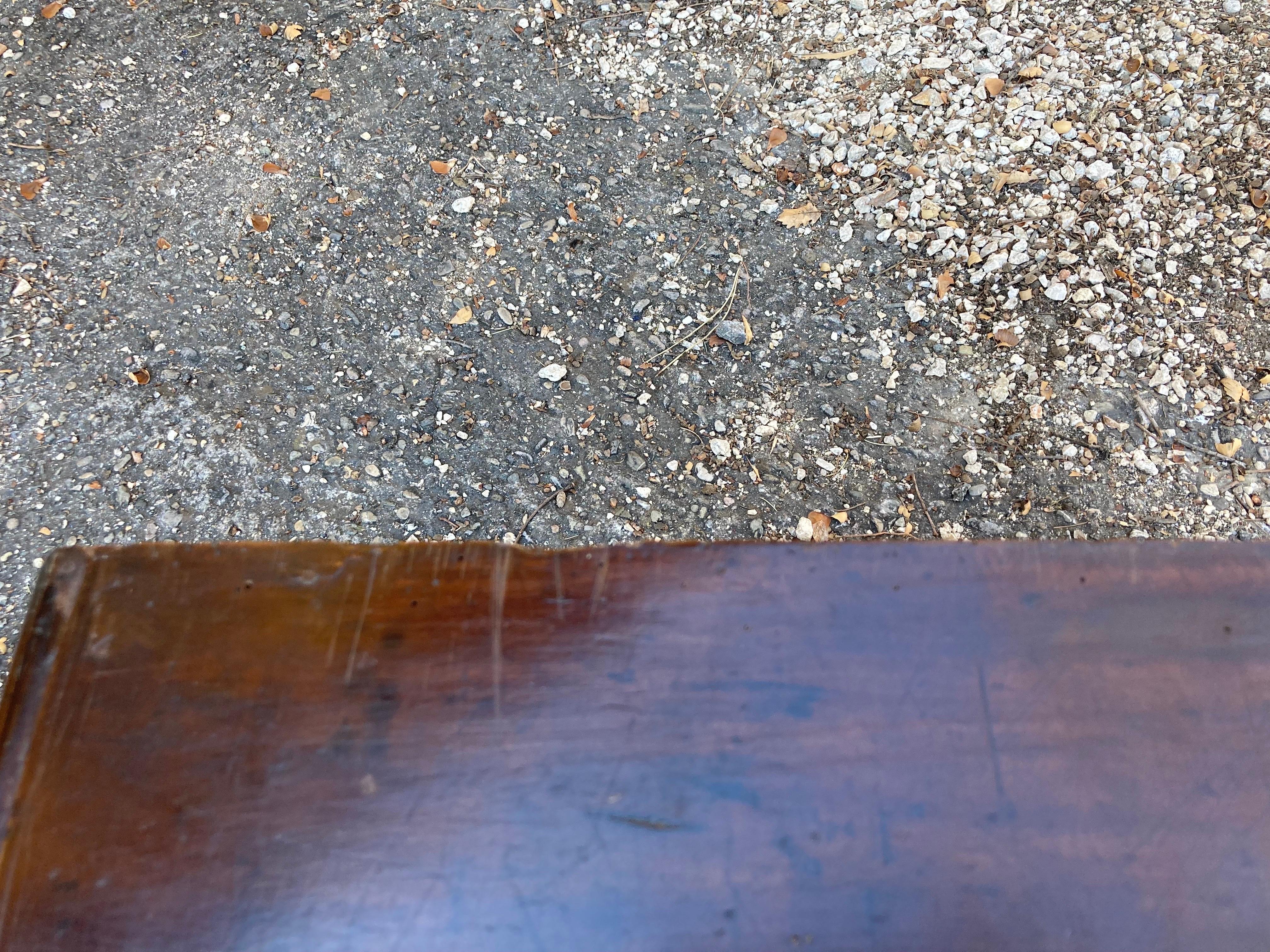 18th Century Italian Walnut Nightstand 10