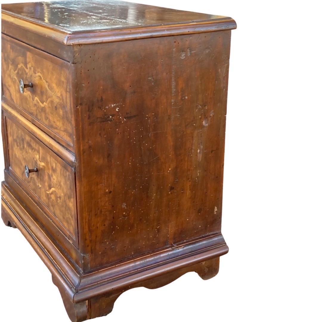 Baroque 18th Century Italian Walnut Nightstand