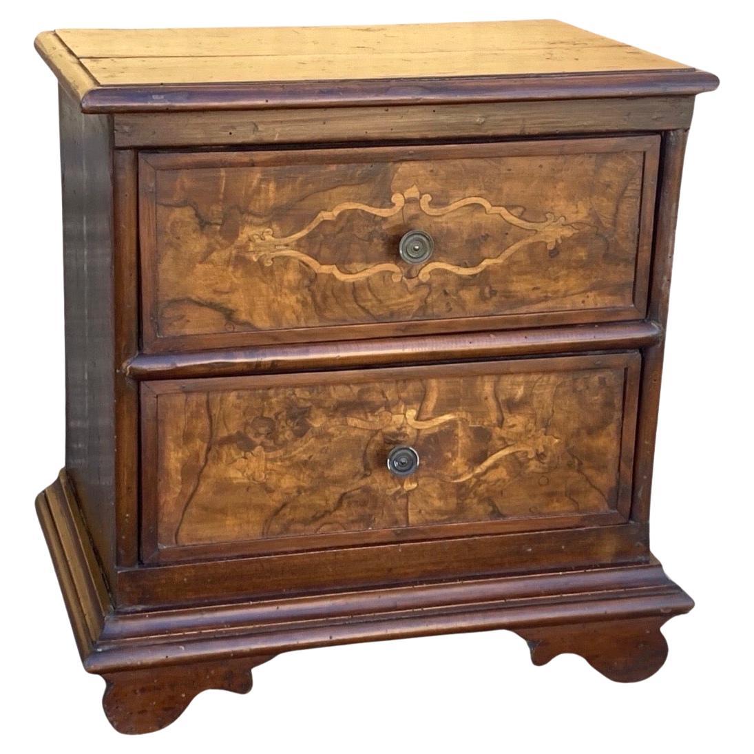 18th Century Italian Walnut Nightstand