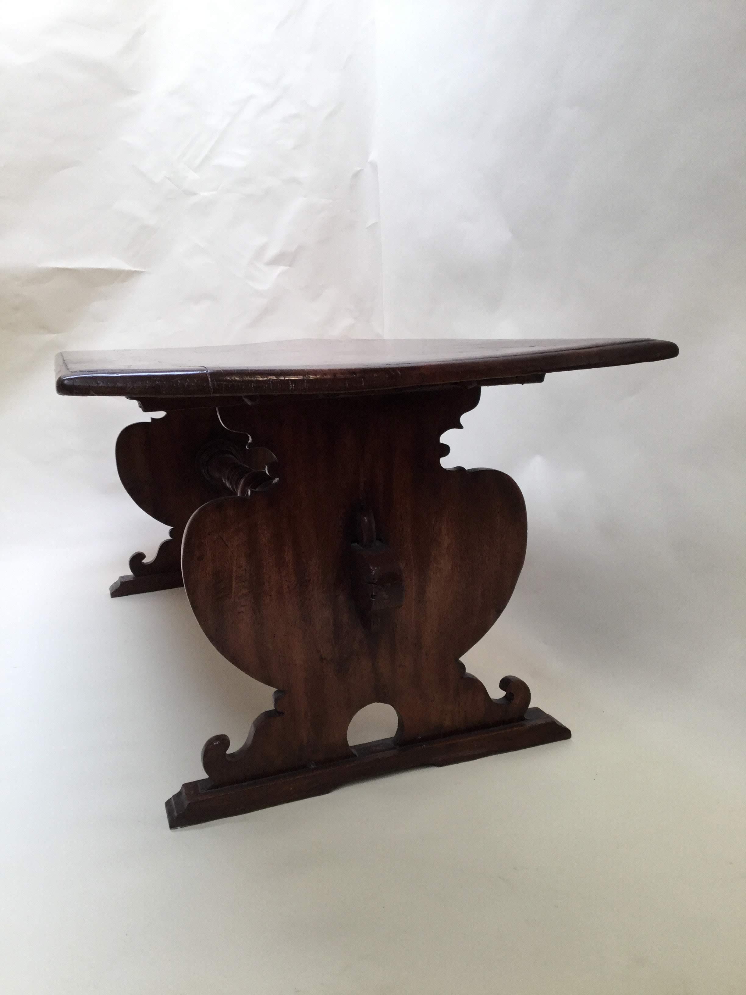 Hand-Crafted 18th Century Italian Walnut Refectory Table For Sale