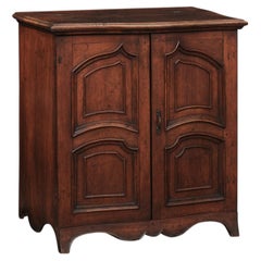18th Century Italian Walnut Serpentine Buffet w/ 2 Doors