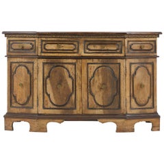 Antique 18th Century Italian Walnut Sideboard