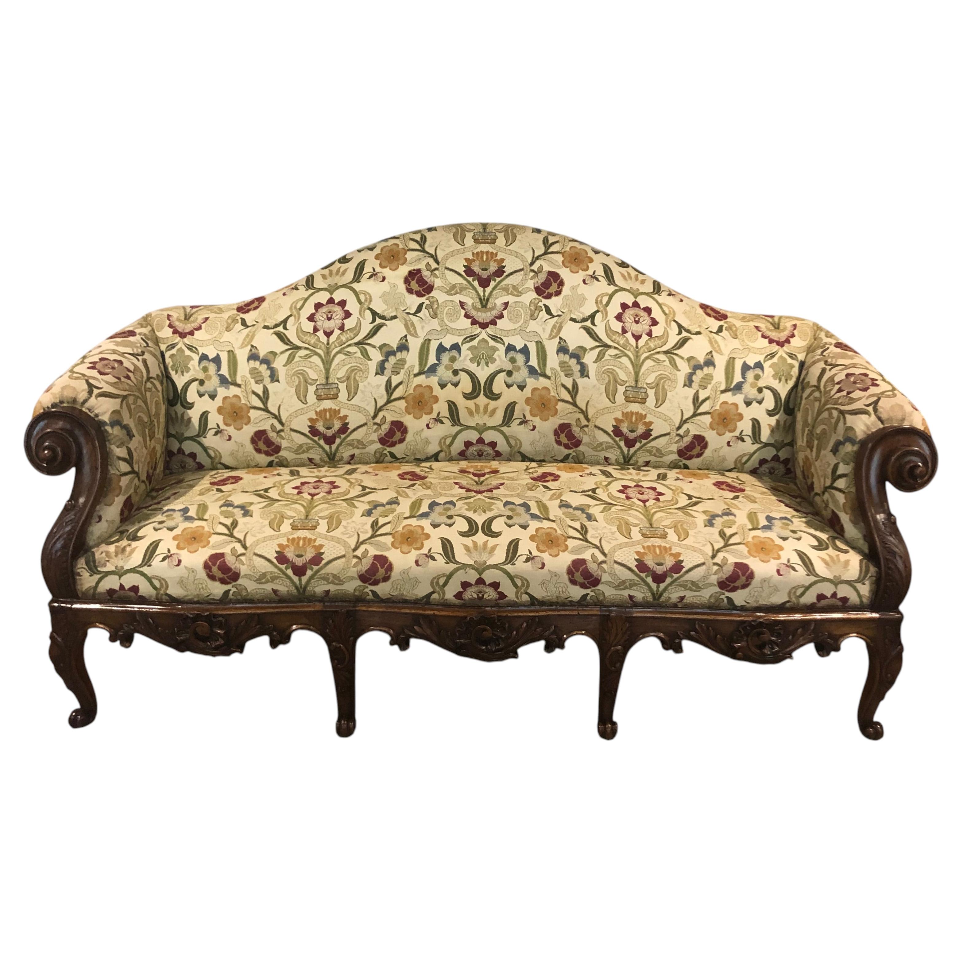 18th century Italian walnut sofa