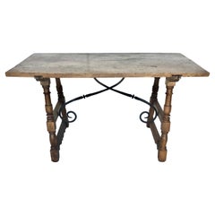 18th Century Italian Walnut Trestle Table