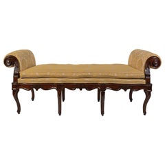 18th Century, Italian Walnut Wood Bench