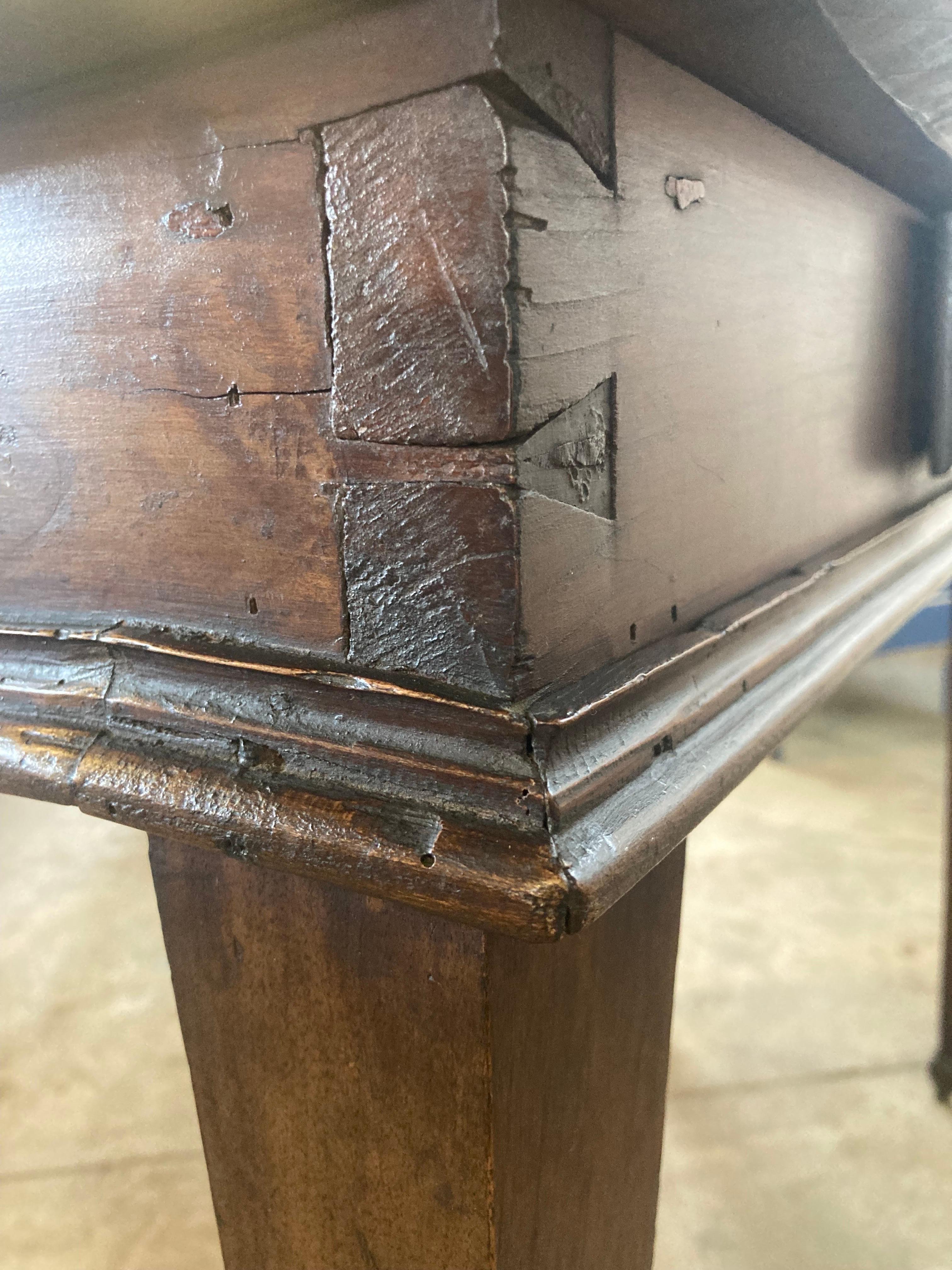 18th Century Italian Walnut Writing Desk / Console Table 6