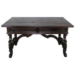 18th Century Italian Walnut Writing Table/ Desk