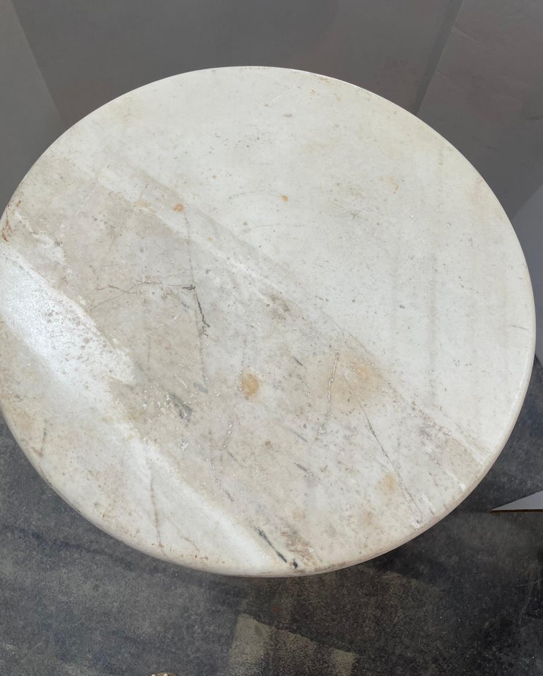 18th Century Italian White Carrara Marble Pedestal Table For Sale at ...