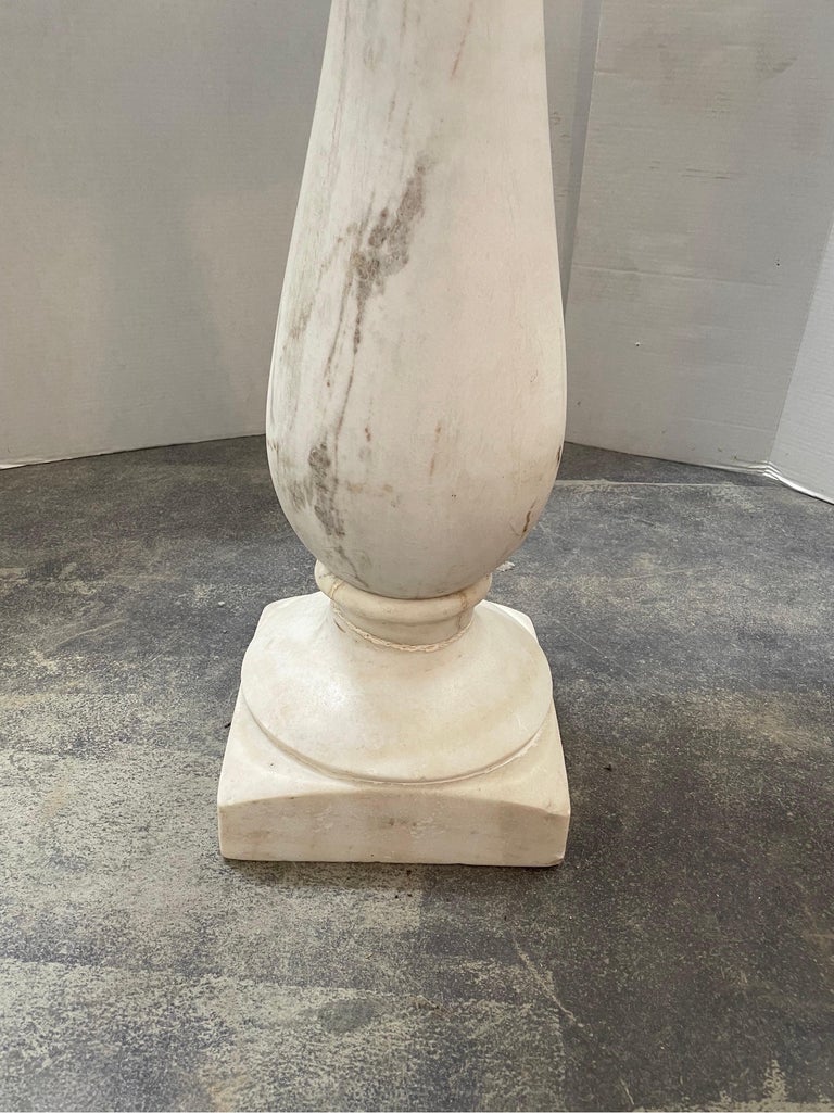 18th Century Italian White Carrara Marble Pedestal Table For Sale at ...