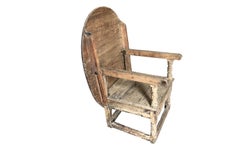 18th Century Italian Wine Tasting Table, Chair