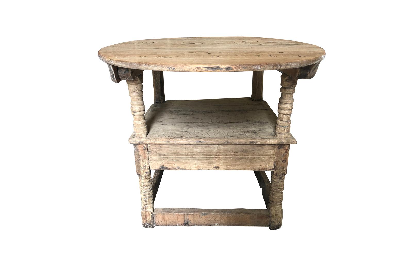 18th Century Italian Wine Tasting Table, Chair In Good Condition In Atlanta, GA