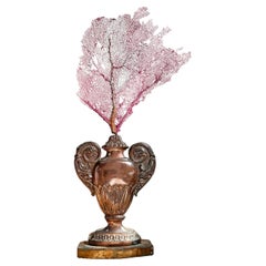 18th Century Italian Wood and Copper Altar Vase