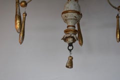 18th Century Italian Wood Candlestick Chandelier