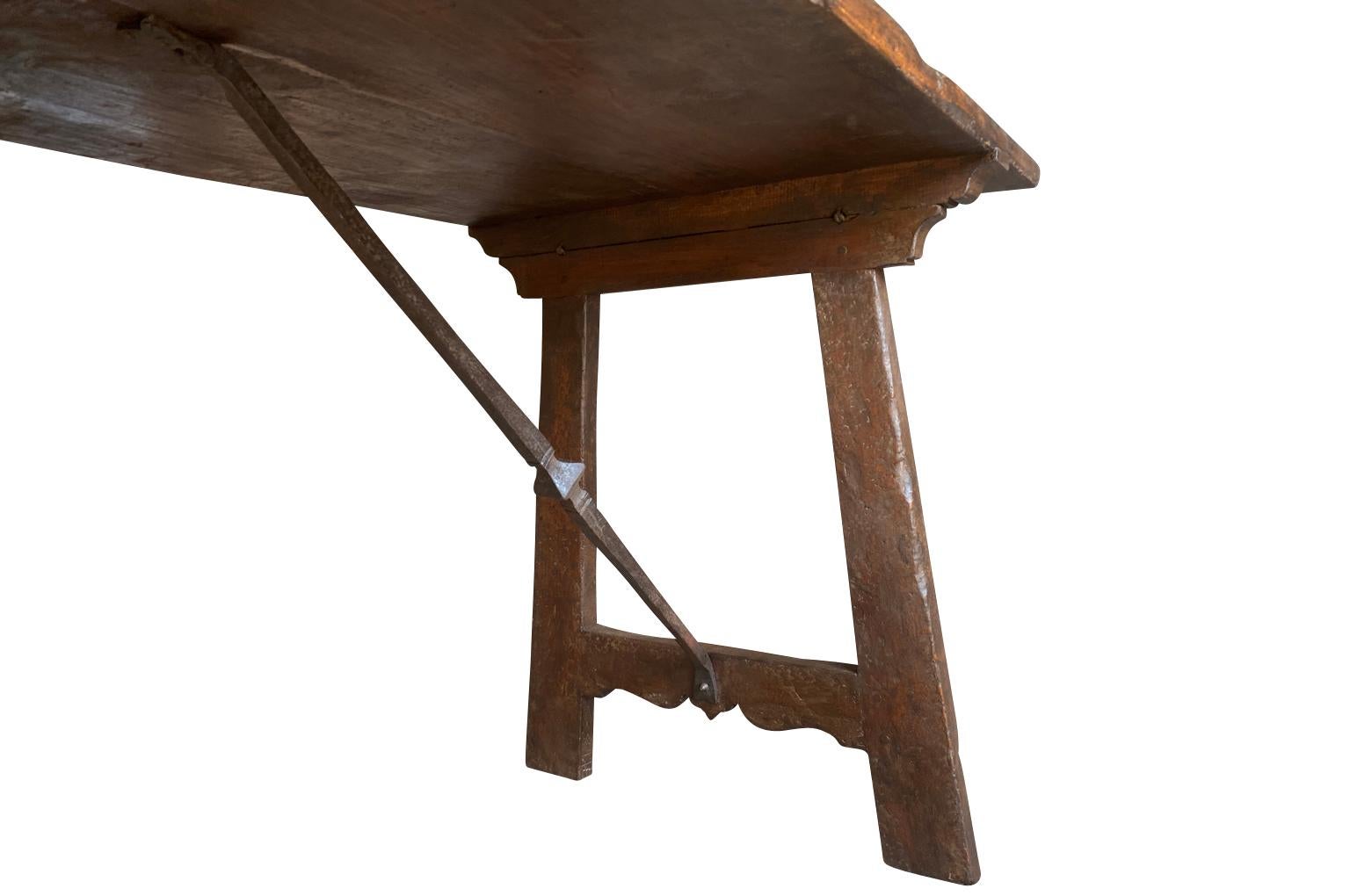 Mesa de escritorio italiana del siglo XVIII - Consola en venta 1