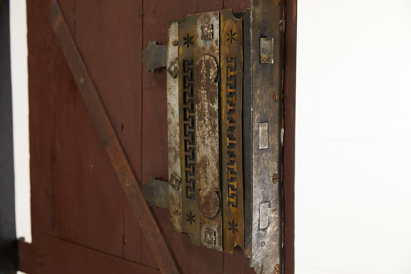 18th Century Italian Wrought Iron Studded Safe 1