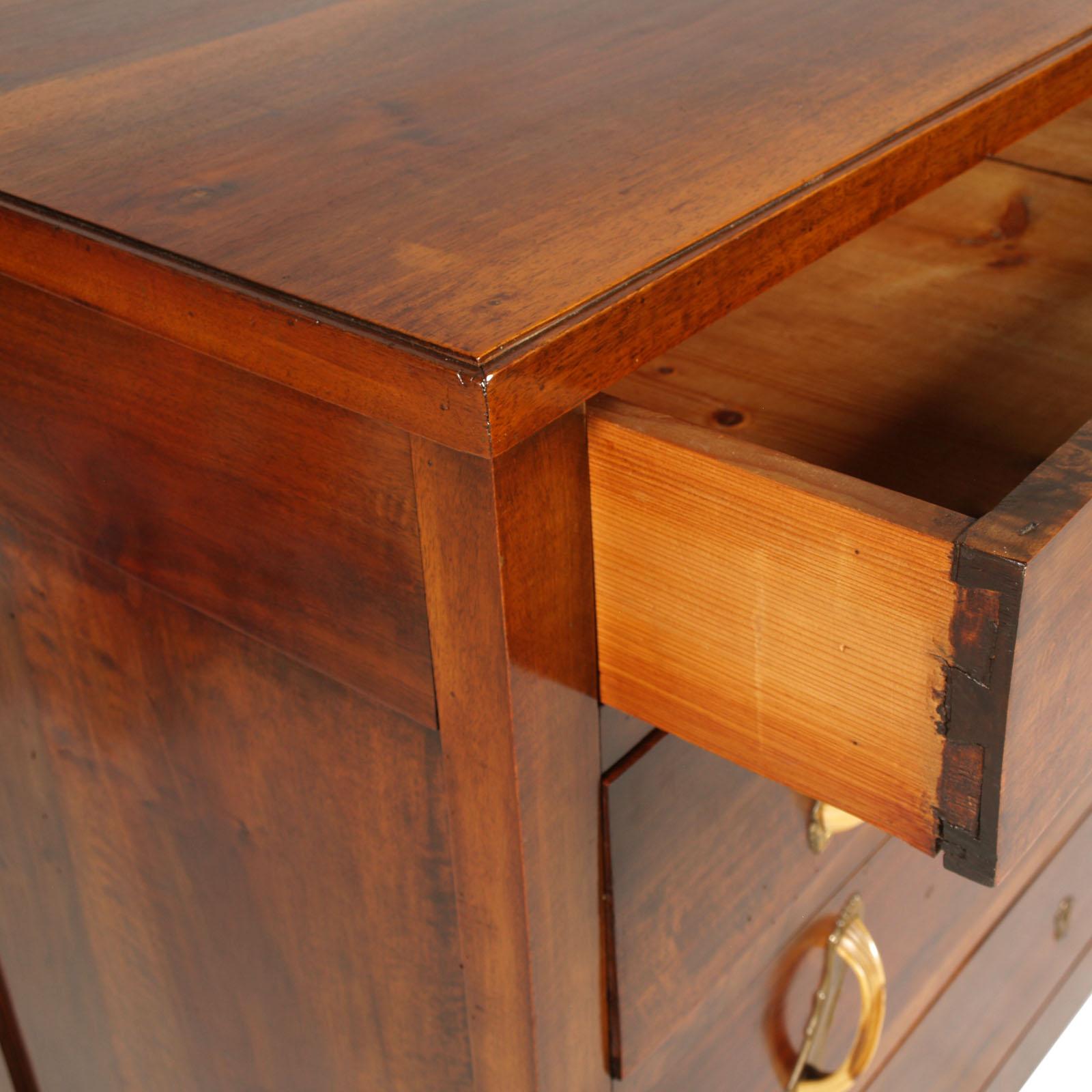 Italian 18th Century Italy Commode Solid Walnut, Wax-Polished For Sale