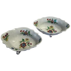 Italy 18th Century Italy Richard Ginori Doccia Pair of Porcelain Sauce Bowls
