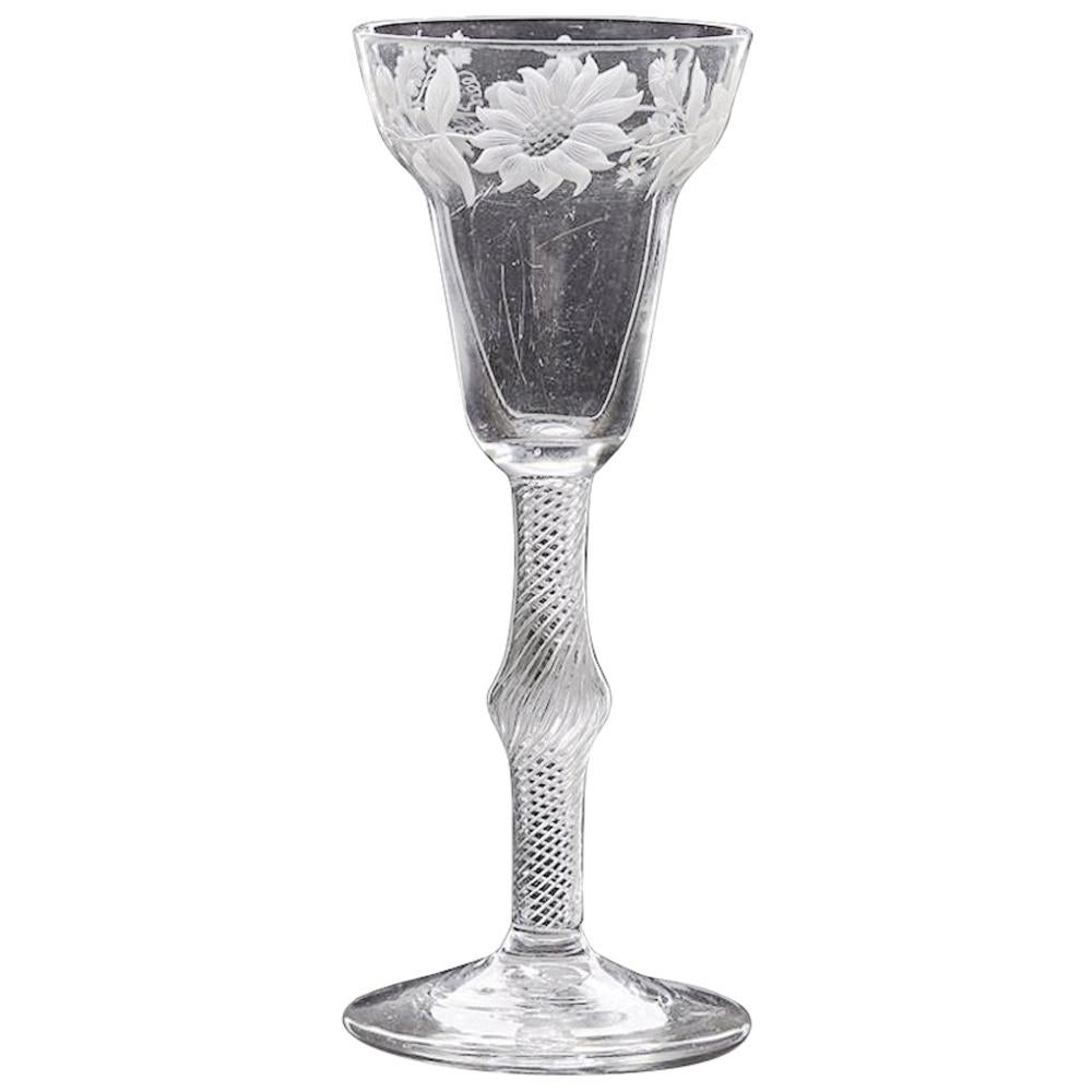 18th Century Jacobite Wine Glass For Sale at 1stDibs jacobite glass