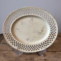 18th Century James & Charles Whitehead Creamware Oval Dish