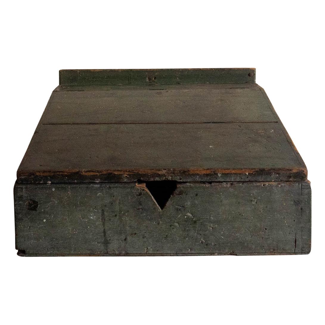 18th Century James Walter Folger Slant Top Desk Box from Nantucket