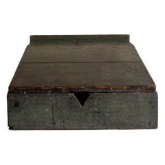 Caja de escritorio de tapa inclinada del siglo XVIII James Walter Folger, de Nantucket