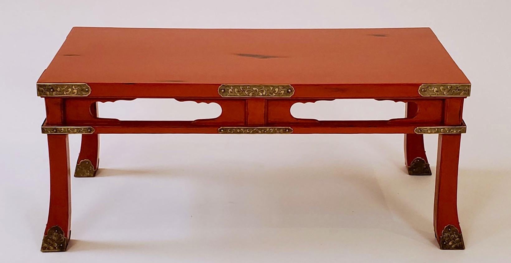 This lacquered 18th century Edo period altar table was probably made for the private shrine of an aristocratic home. There, it would have been placed before an image of a deity, and ritual objects — an incense burner, candle stands, and offerings of