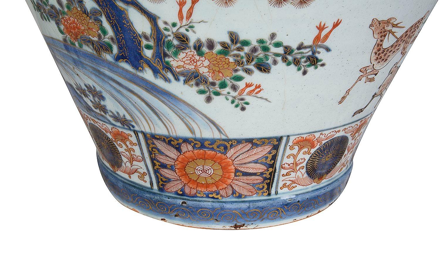 Porcelaine Vase japonais Arita Imari du 18ème siècle en vente