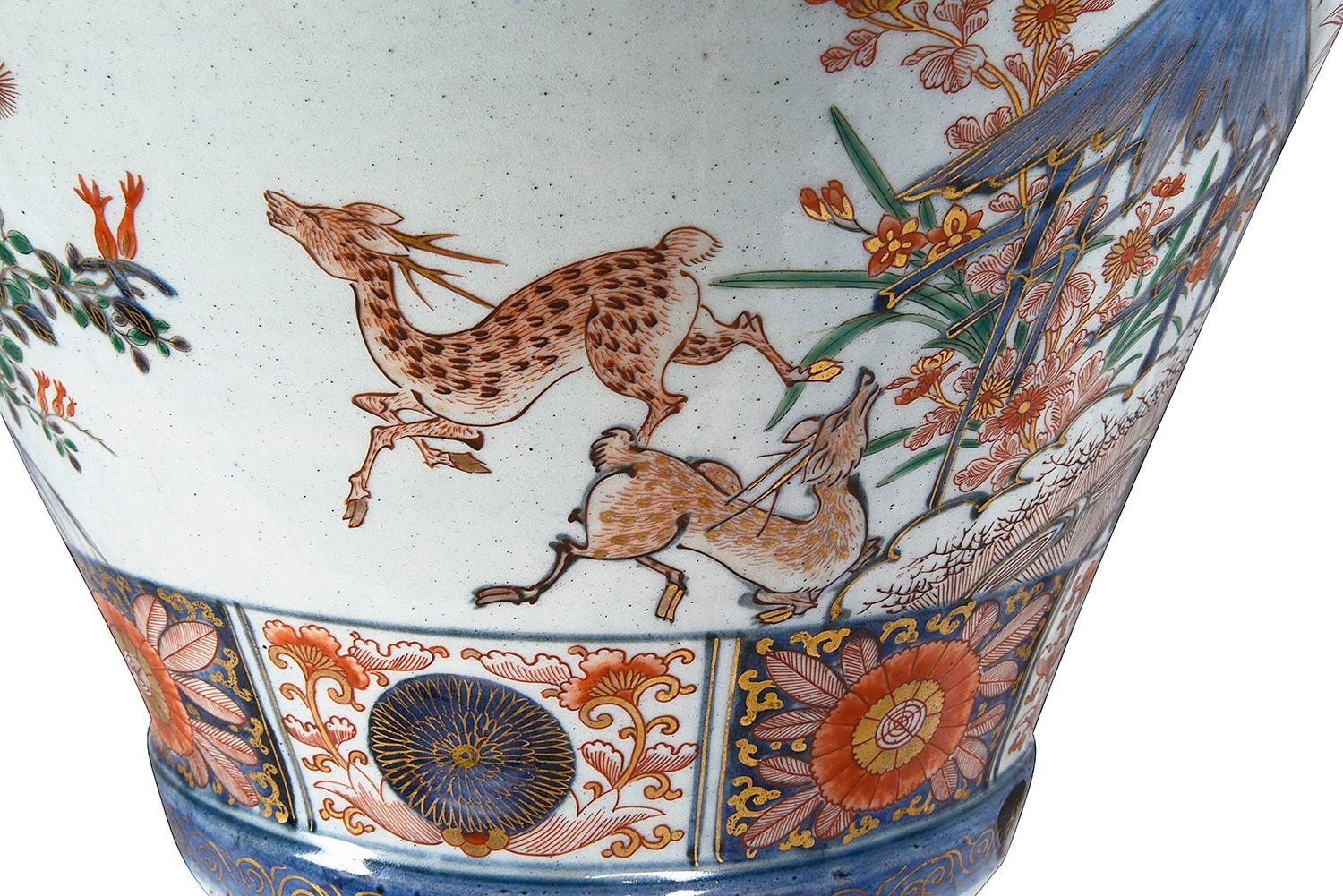 Vase japonais Arita Imari du 18ème siècle en vente 1
