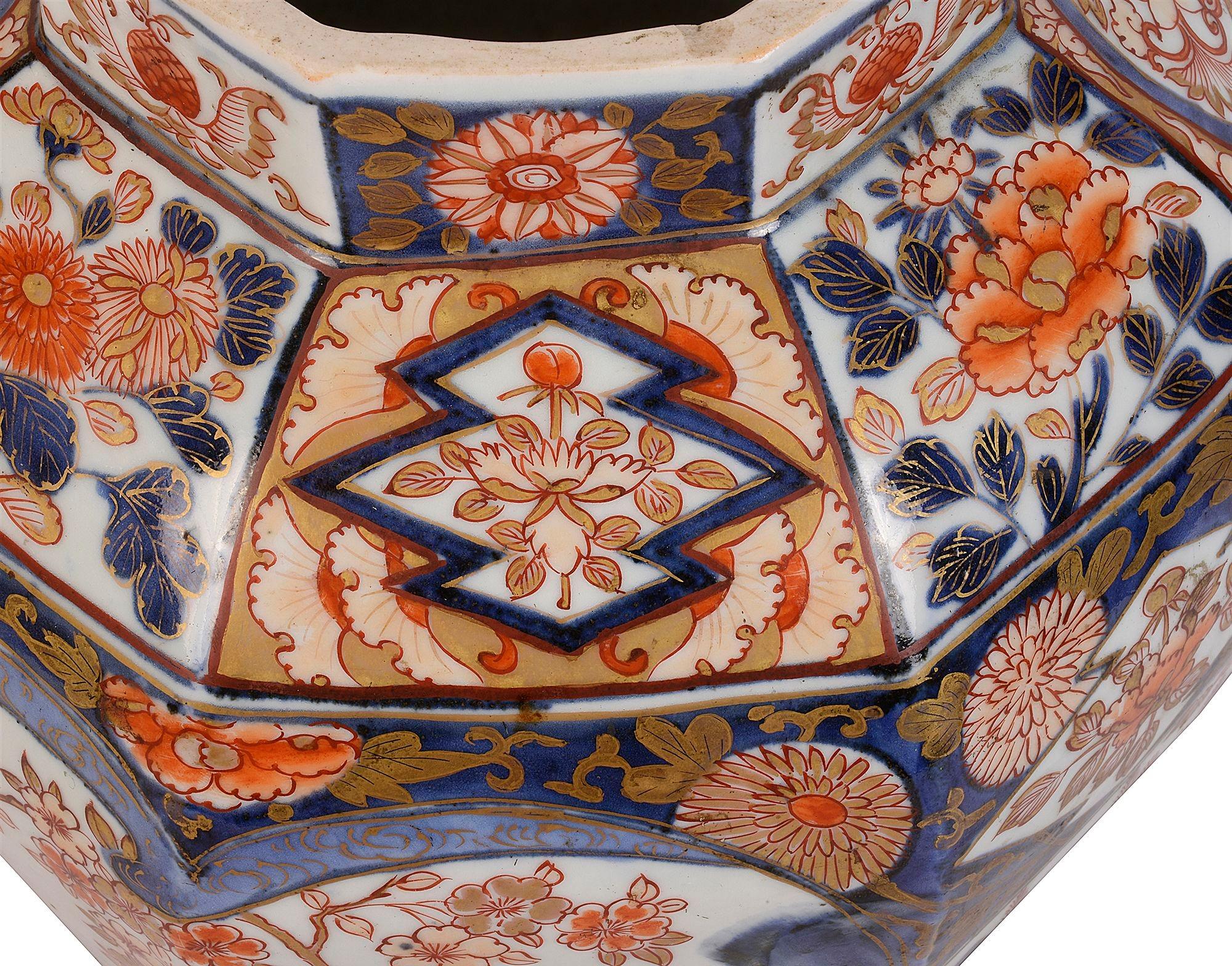 Hand-Painted 18th Century Japanese Arita Imari vase / lamp. For Sale
