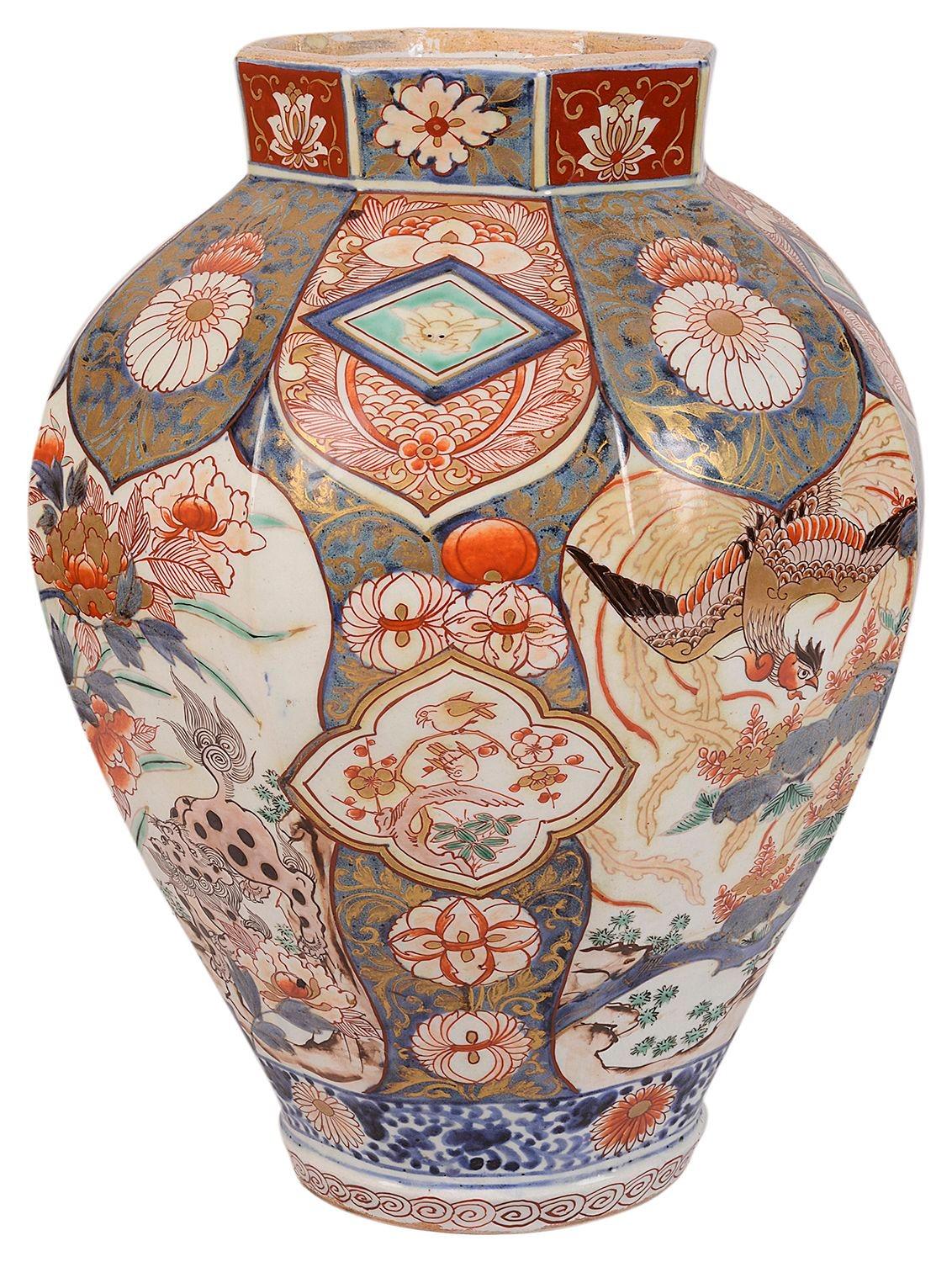 Hand-Painted 18th Century Japanese Arita porcelain vase / lamp
