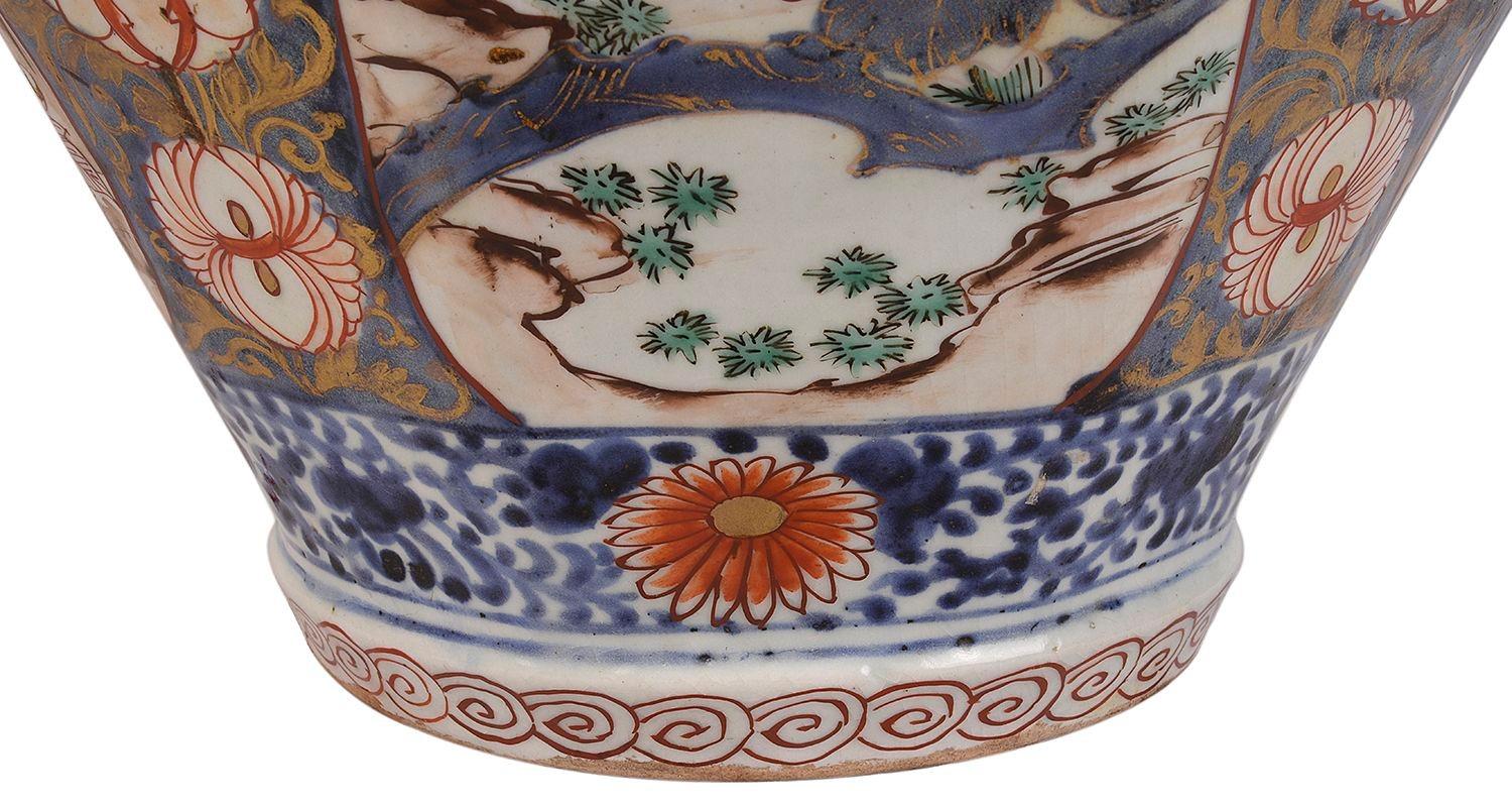 18th Century Japanese Arita porcelain vase / lamp 2